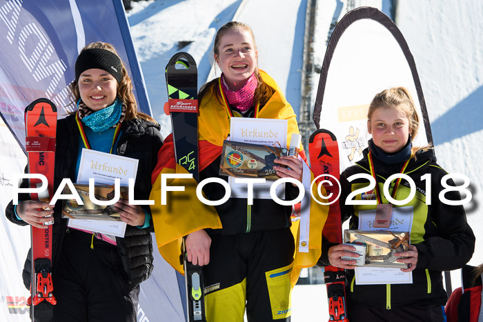 Dt. Schülercup U16 Finale,Parallelslalom, 04.03.2018, Siegerehrungen DSC gesamt