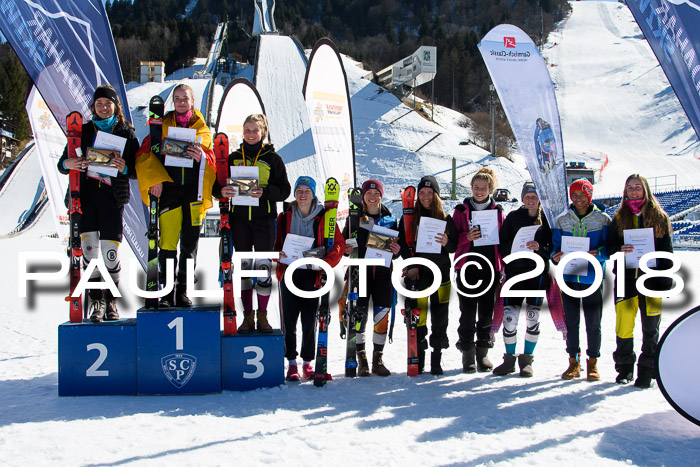 Dt. Schülercup U16 Finale,Parallelslalom, 04.03.2018, Siegerehrungen DSC gesamt