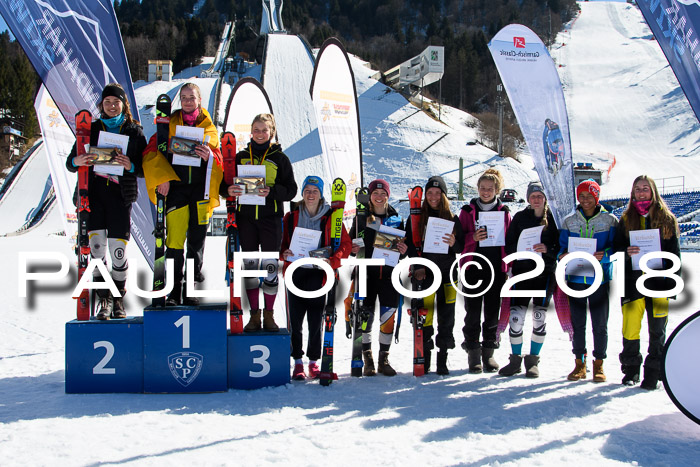 Dt. Schülercup U16 Finale,Parallelslalom, 04.03.2018, Siegerehrungen DSC gesamt