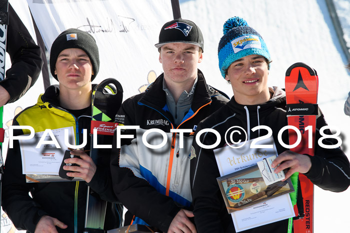 Dt. Schülercup U16 Finale,Parallelslalom, 04.03.2018, Siegerehrungen DSC gesamt
