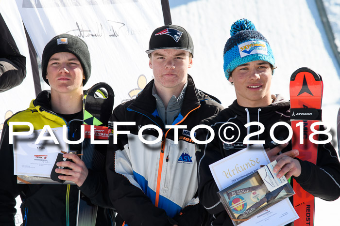 Dt. Schülercup U16 Finale,Parallelslalom, 04.03.2018, Siegerehrungen DSC gesamt