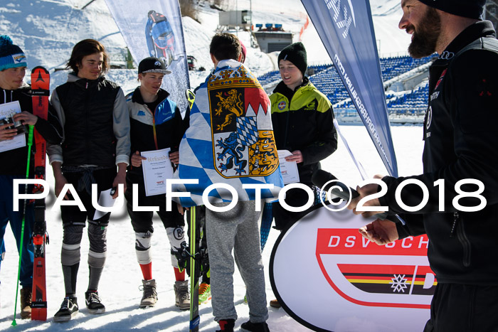 Dt. Schülercup U16 Finale,Parallelslalom, 04.03.2018, Siegerehrungen DSC gesamt