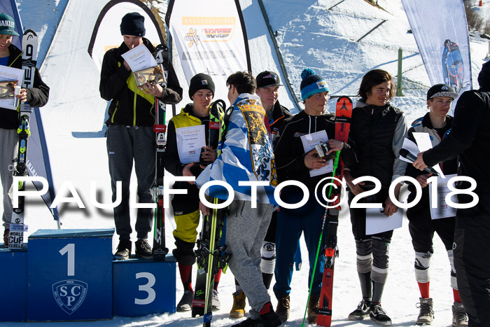 Dt. Schülercup U16 Finale,Parallelslalom, 04.03.2018, Siegerehrungen DSC gesamt