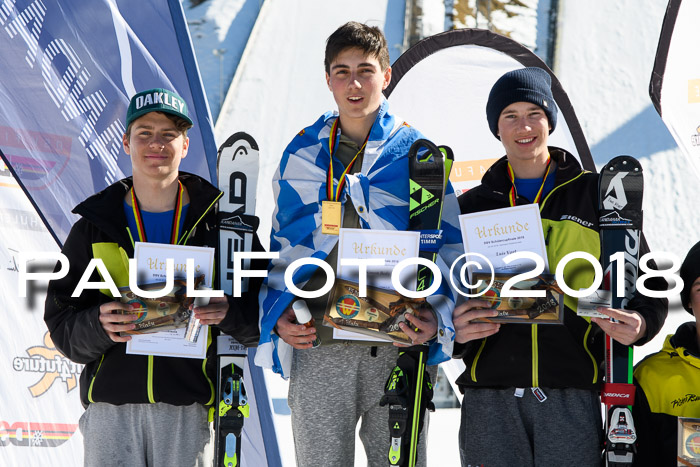 Dt. Schülercup U16 Finale,Parallelslalom, 04.03.2018, Siegerehrungen DSC gesamt