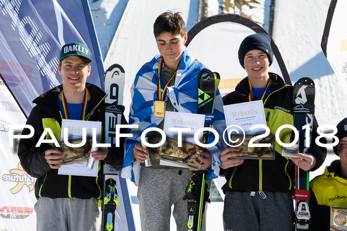 Dt. Schülercup U16 Finale,Parallelslalom, 04.03.2018, Siegerehrungen DSC gesamt