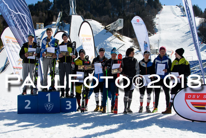 Dt. Schülercup U16 Finale,Parallelslalom, 04.03.2018, Siegerehrungen DSC gesamt