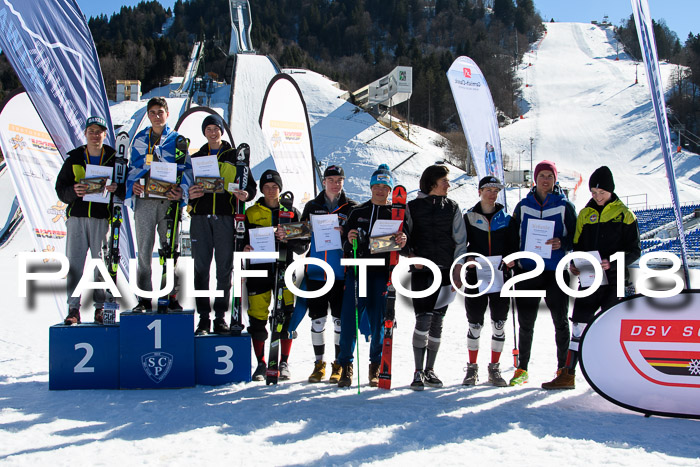 Dt. Schülercup U16 Finale,Parallelslalom, 04.03.2018, Siegerehrungen DSC gesamt