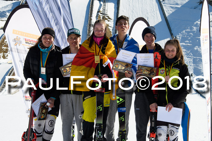 Dt. Schülercup U16 Finale,Parallelslalom, 04.03.2018, Siegerehrungen DSC gesamt