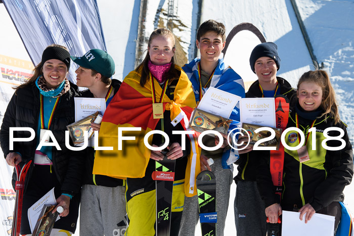 Dt. Schülercup U16 Finale,Parallelslalom, 04.03.2018, Siegerehrungen DSC gesamt