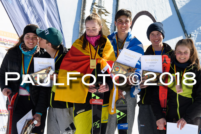 Dt. Schülercup U16 Finale,Parallelslalom, 04.03.2018, Siegerehrungen DSC gesamt