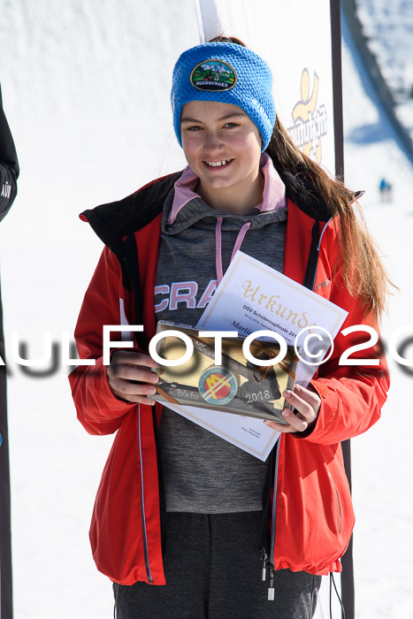 Dt. Schülercup U16 Finale,Parallelslalom, 04.03.2018, Siegerehrungen DSC gesamt
