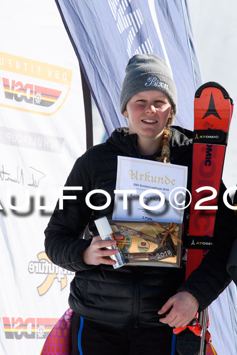 Dt. Schülercup U16 Finale,Parallelslalom, 04.03.2018, Siegerehrungen DSC gesamt