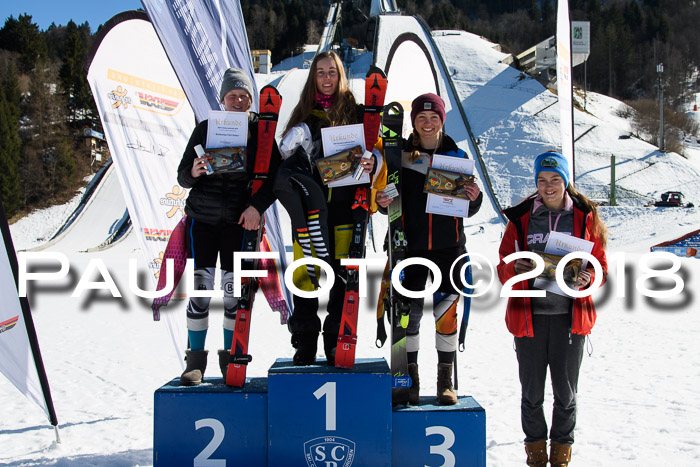 Dt. Schülercup U16 Finale,Parallelslalom, 04.03.2018, Siegerehrungen DSC gesamt