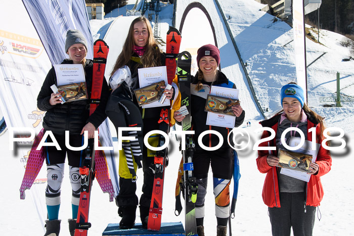 Dt. Schülercup U16 Finale,Parallelslalom, 04.03.2018, Siegerehrungen DSC gesamt