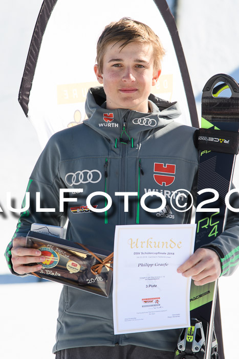 Dt. Schülercup U16 Finale,Parallelslalom, 04.03.2018, Siegerehrungen DSC gesamt