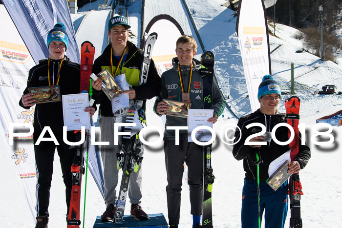 Dt. Schülercup U16 Finale,Parallelslalom, 04.03.2018, Siegerehrungen DSC gesamt