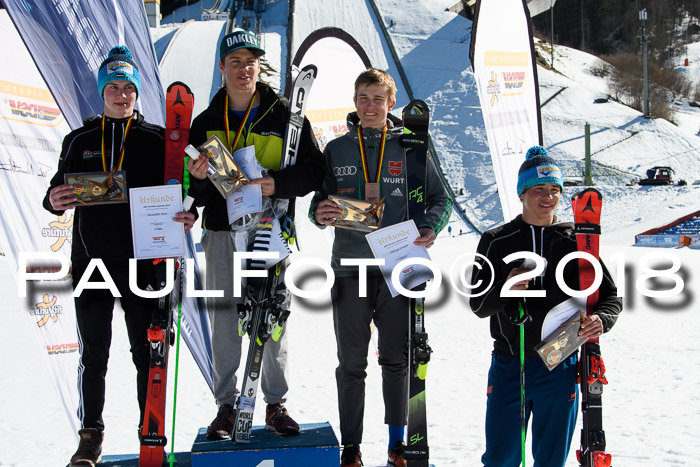 Dt. Schülercup U16 Finale,Parallelslalom, 04.03.2018, Siegerehrungen DSC gesamt
