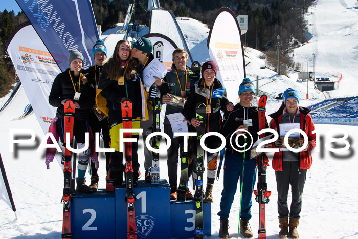 Dt. Schülercup U16 Finale,Parallelslalom, 04.03.2018, Siegerehrungen DSC gesamt
