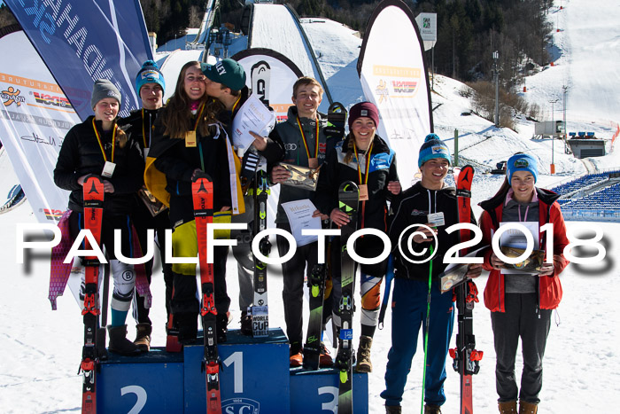 Dt. Schülercup U16 Finale,Parallelslalom, 04.03.2018, Siegerehrungen DSC gesamt