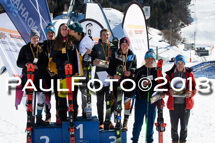 Dt. Schülercup U16 Finale,Parallelslalom, 04.03.2018, Siegerehrungen DSC gesamt