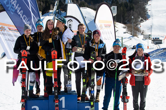 Dt. Schülercup U16 Finale,Parallelslalom, 04.03.2018, Siegerehrungen DSC gesamt