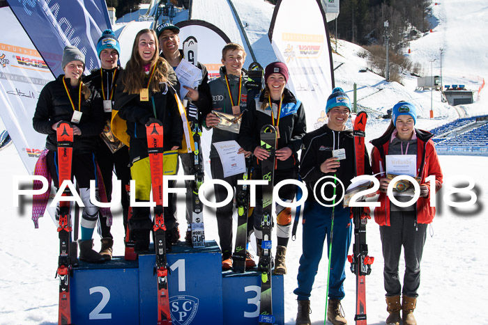 Dt. Schülercup U16 Finale,Parallelslalom, 04.03.2018, Siegerehrungen DSC gesamt