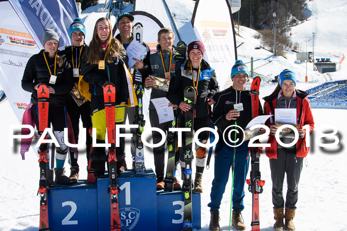 Dt. Schülercup U16 Finale,Parallelslalom, 04.03.2018, Siegerehrungen DSC gesamt