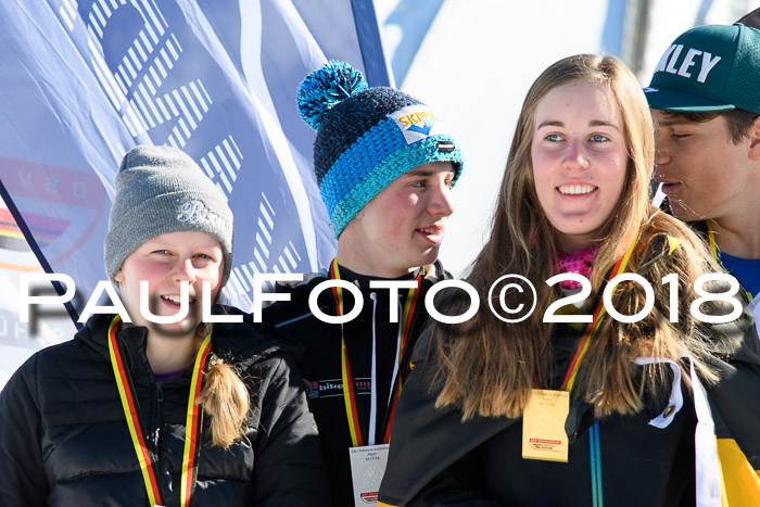 Dt. Schülercup U16 Finale,Parallelslalom, 04.03.2018, Siegerehrungen DSC gesamt