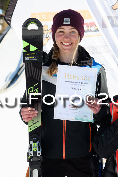 Dt. Schülercup U16 Finale,Parallelslalom, 04.03.2018, Siegerehrungen DSC gesamt