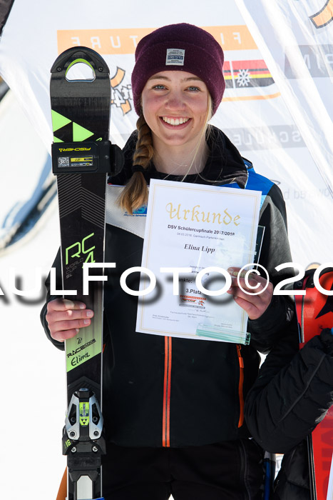 Dt. Schülercup U16 Finale,Parallelslalom, 04.03.2018, Siegerehrungen DSC gesamt