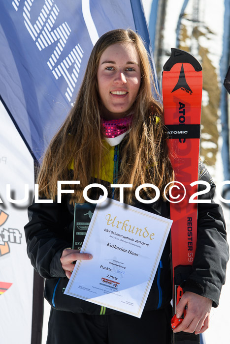 Dt. Schülercup U16 Finale,Parallelslalom, 04.03.2018, Siegerehrungen DSC gesamt