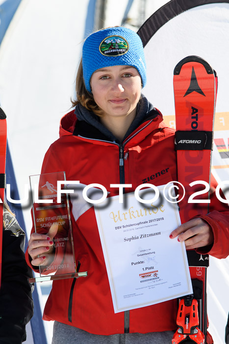 Dt. Schülercup U16 Finale,Parallelslalom, 04.03.2018, Siegerehrungen DSC gesamt