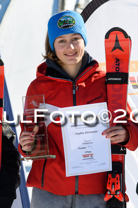 Dt. Schülercup U16 Finale,Parallelslalom, 04.03.2018, Siegerehrungen DSC gesamt