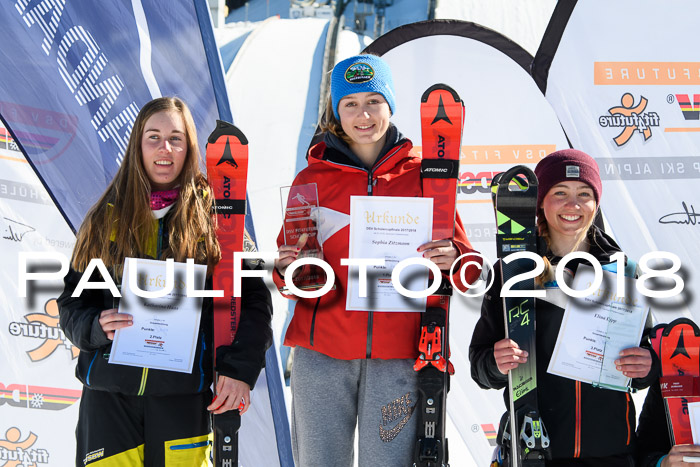 Dt. Schülercup U16 Finale,Parallelslalom, 04.03.2018, Siegerehrungen DSC gesamt