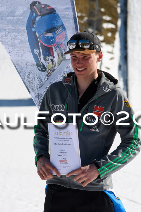 Dt. Schülercup U16 Finale,Parallelslalom, 04.03.2018, Siegerehrungen DSC gesamt