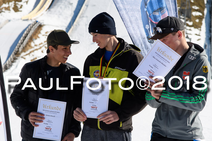 Dt. Schülercup U16 Finale,Parallelslalom, 04.03.2018, Siegerehrungen DSC gesamt
