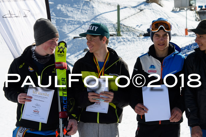 Dt. Schülercup U16 Finale,Parallelslalom, 04.03.2018, Siegerehrungen DSC gesamt