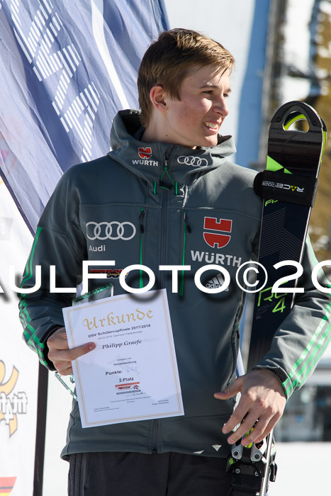 Dt. Schülercup U16 Finale,Parallelslalom, 04.03.2018, Siegerehrungen DSC gesamt