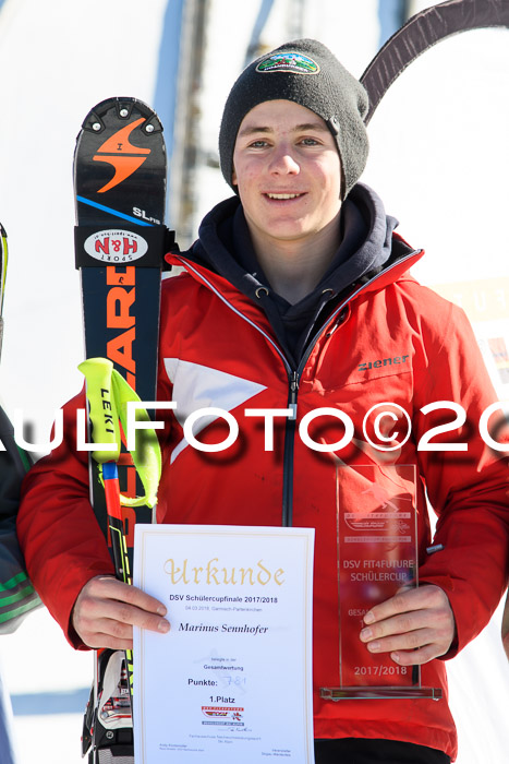 Dt. Schülercup U16 Finale,Parallelslalom, 04.03.2018, Siegerehrungen DSC gesamt