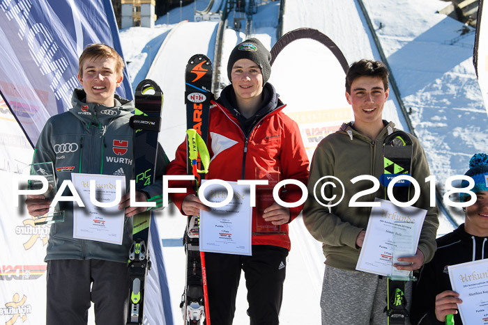 Dt. Schülercup U16 Finale,Parallelslalom, 04.03.2018, Siegerehrungen DSC gesamt