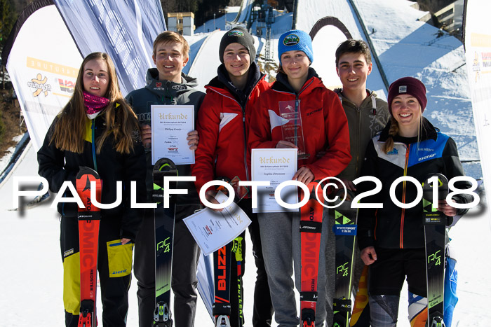 Dt. Schülercup U16 Finale,Parallelslalom, 04.03.2018, Siegerehrungen DSC gesamt