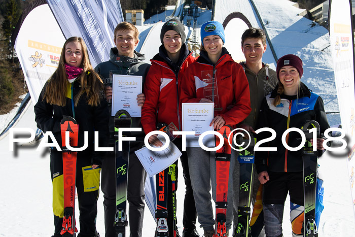 Dt. Schülercup U16 Finale,Parallelslalom, 04.03.2018, Siegerehrungen DSC gesamt