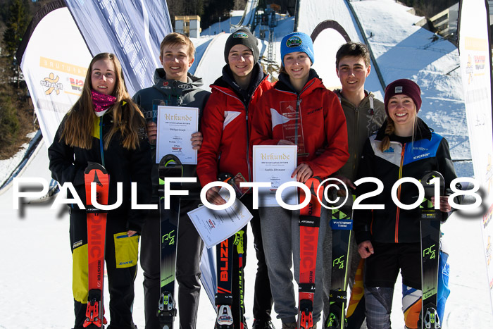 Dt. Schülercup U16 Finale,Parallelslalom, 04.03.2018, Siegerehrungen DSC gesamt