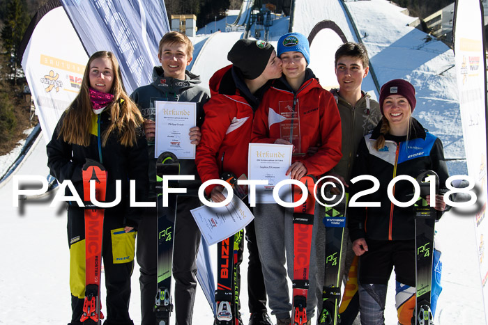 Dt. Schülercup U16 Finale,Parallelslalom, 04.03.2018, Siegerehrungen DSC gesamt