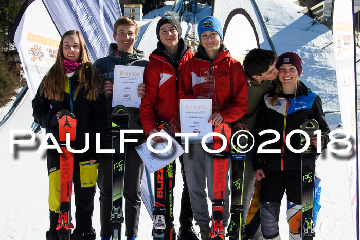 Dt. Schülercup U16 Finale,Parallelslalom, 04.03.2018, Siegerehrungen DSC gesamt
