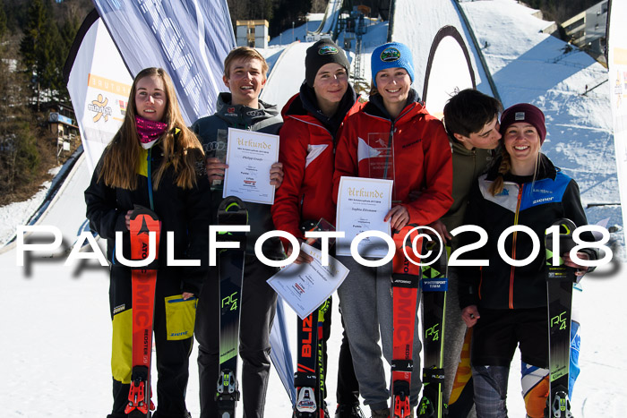 Dt. Schülercup U16 Finale,Parallelslalom, 04.03.2018, Siegerehrungen DSC gesamt