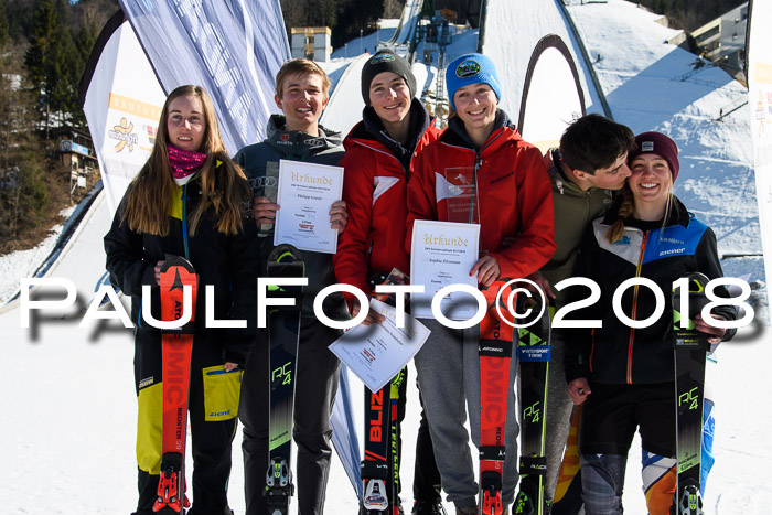 Dt. Schülercup U16 Finale,Parallelslalom, 04.03.2018, Siegerehrungen DSC gesamt