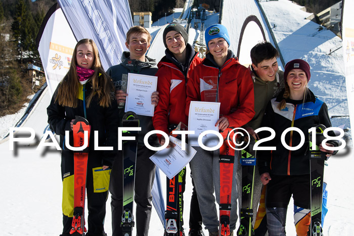 Dt. Schülercup U16 Finale,Parallelslalom, 04.03.2018, Siegerehrungen DSC gesamt