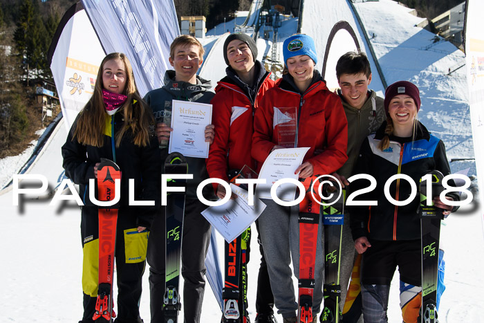 Dt. Schülercup U16 Finale,Parallelslalom, 04.03.2018, Siegerehrungen DSC gesamt