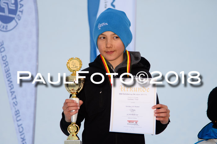 DSV Schülercup U12 Finale PSL, Team, Siegerehrungen, 12.03.2018